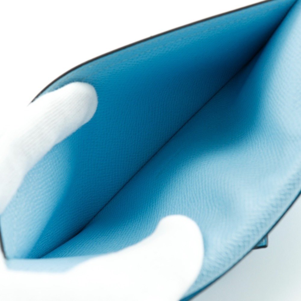 HERMES Blue Bean Wallet - Picture 7 of 15
